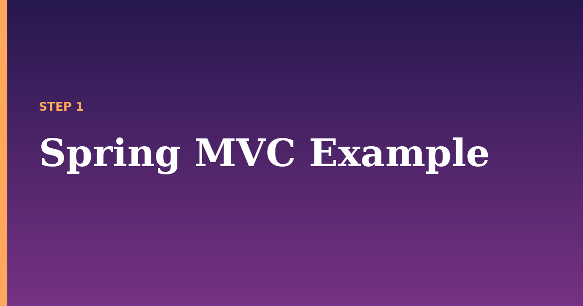 spring mvc illustration for: Spring MVC Example