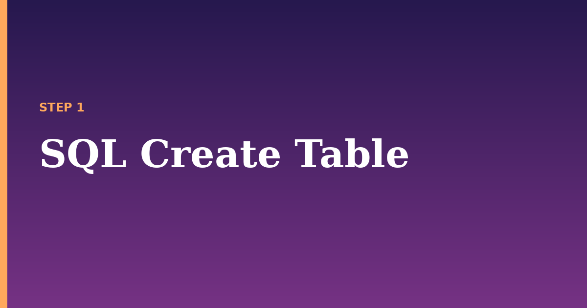 table illustration for: SQL Create Table