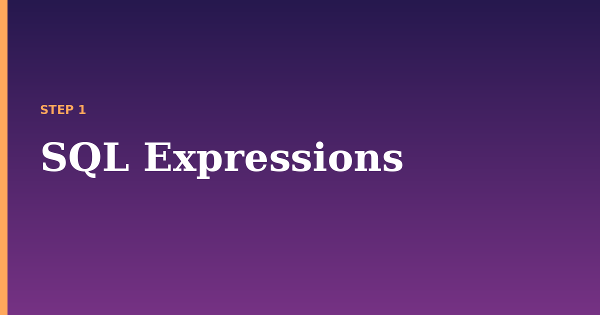 sql illustration for: SQL Expressions
