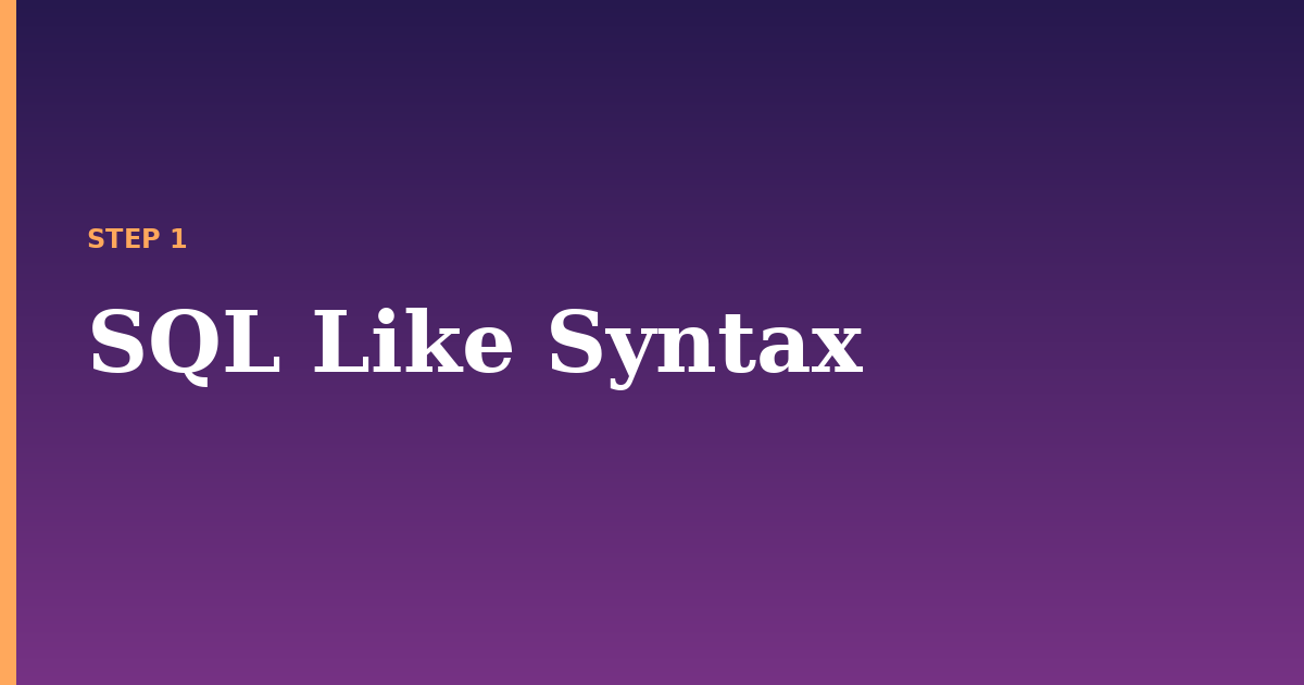 sql like illustration for: SQL Like Syntax