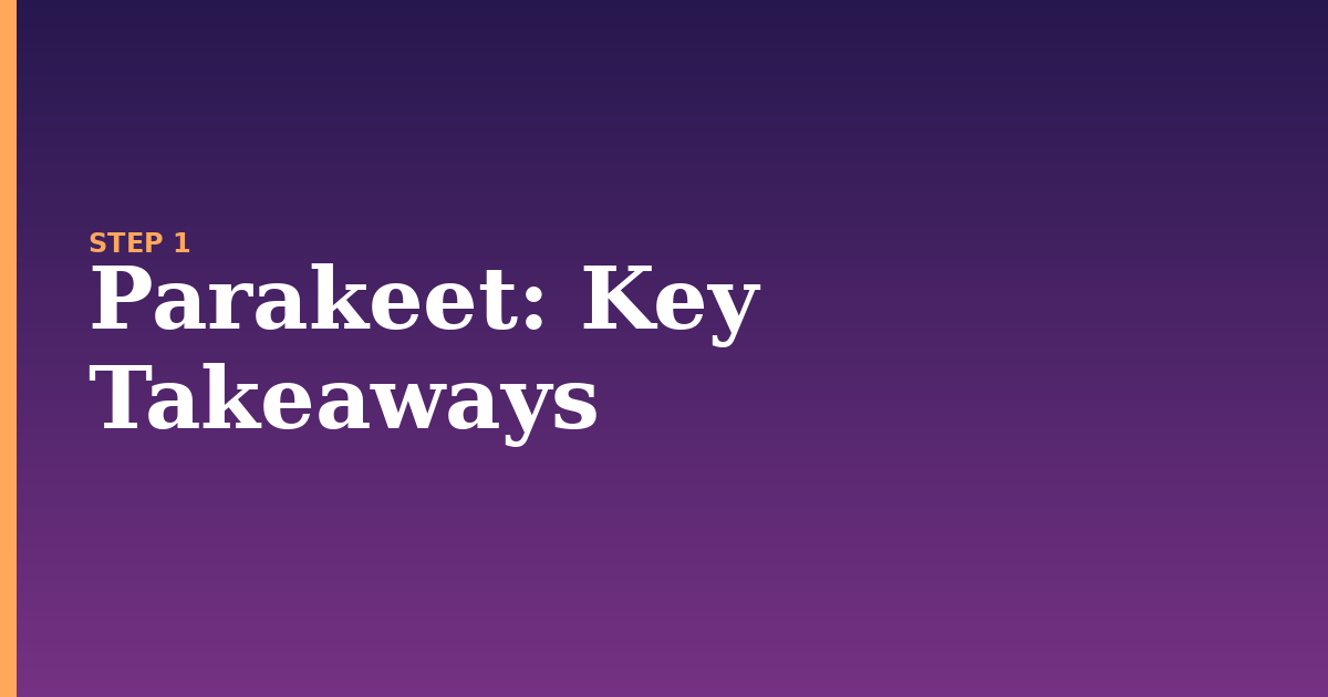 parakeet illustration for: Key Takeaways