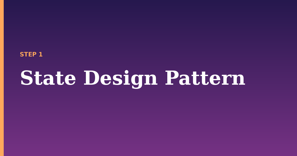 design pattern illustration for: State Design Pattern