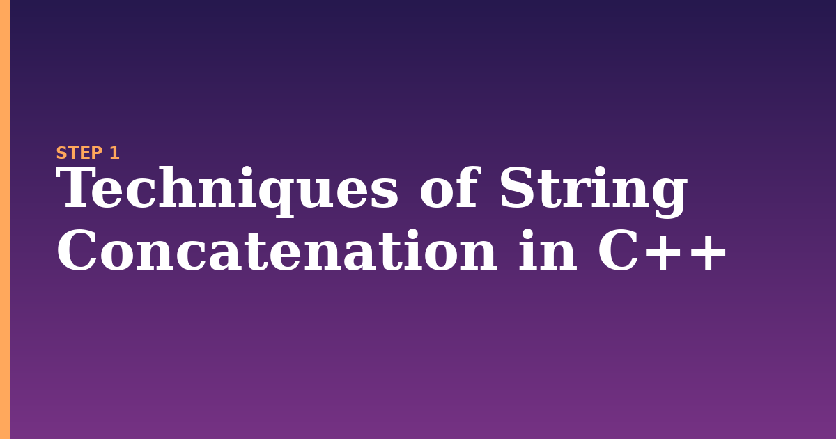 string illustration for: Techniques of String Concatenation in C++