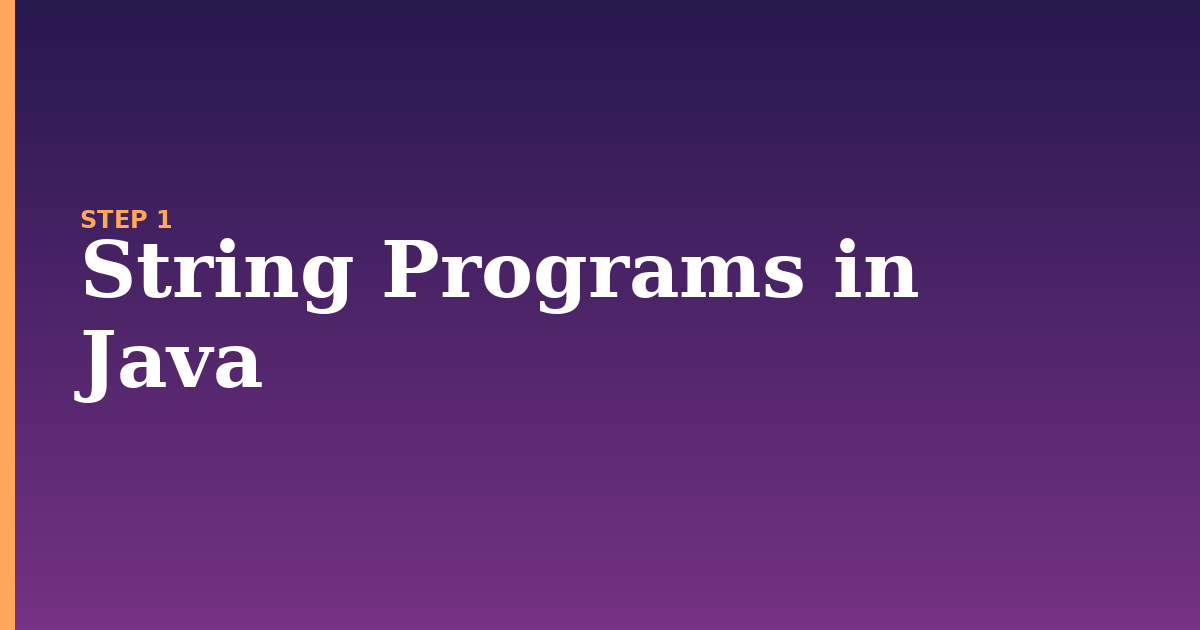 string illustration for: String Programs in Java