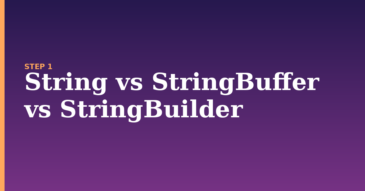 string illustration for: String vs StringBuffer vs StringBuilder