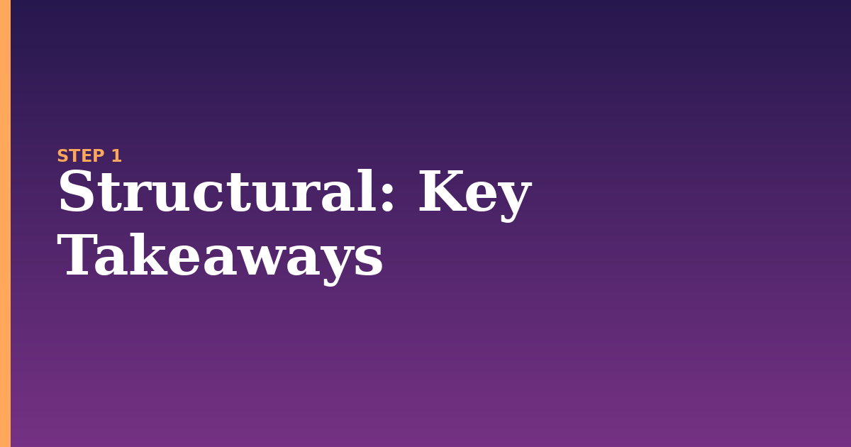 structural illustration for: Key Takeaways