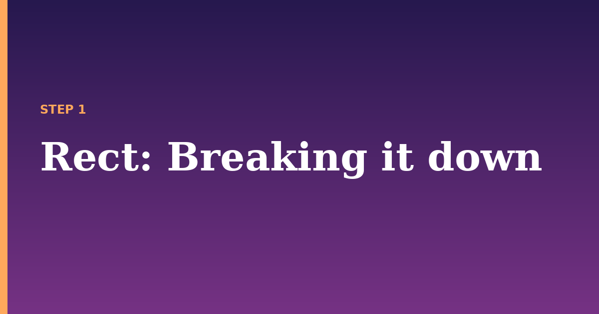 rect illustration for: Breaking it down