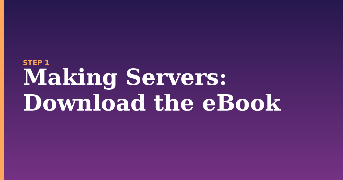making servers illustration for: Download the eBook