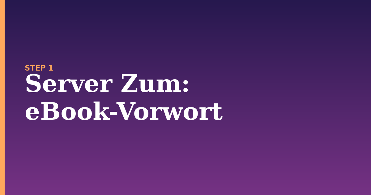 server zum illustration for: eBook-Vorwort
