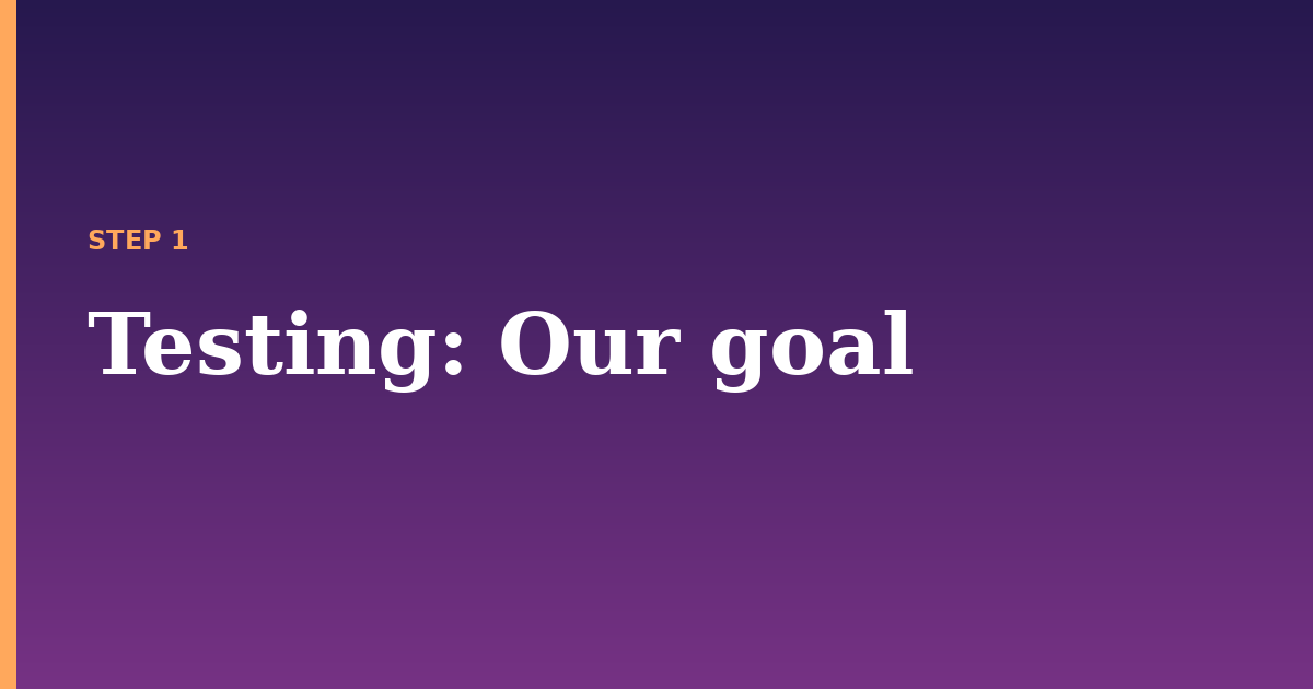 testing illustration for: Our goal