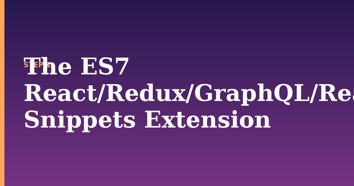 react illustration for: The ES7 React/Redux/GraphQL/React-Native Snippets Extension