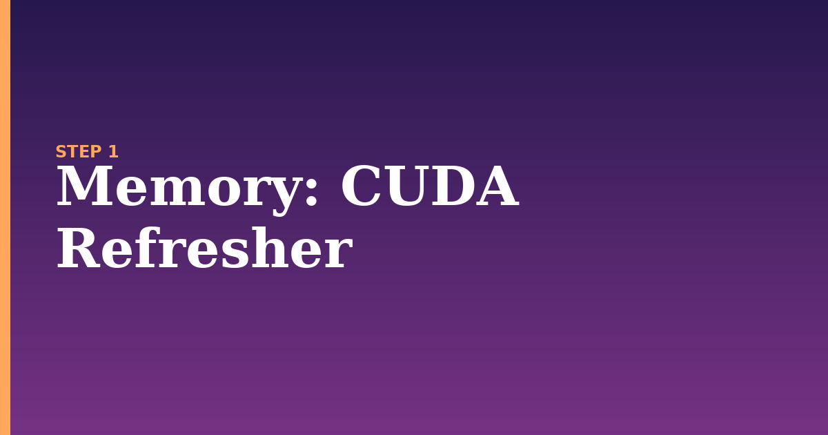memory illustration for: CUDA Refresher