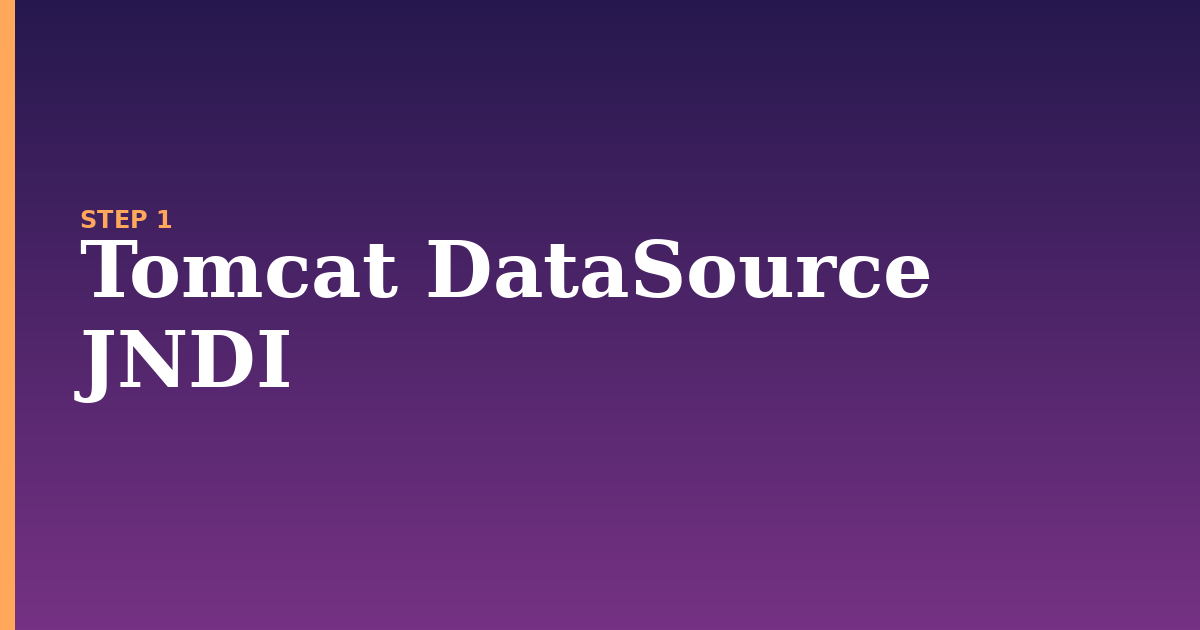 tomcat datasource illustration for: Tomcat DataSource JNDI