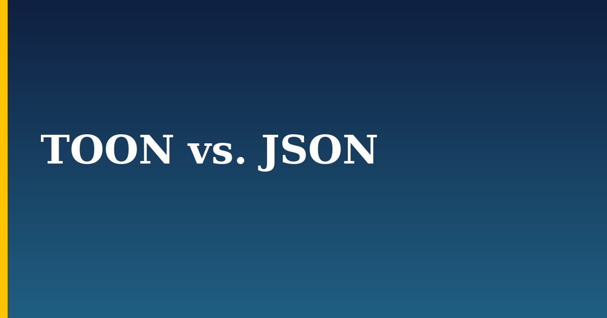 TOON vs. JSON — step-by-step AI And Machine Learning tutorial on Progressive Robot