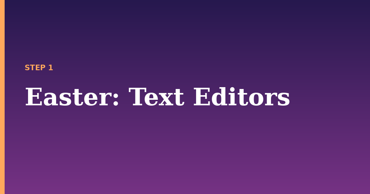 easter illustration for: Text Editors