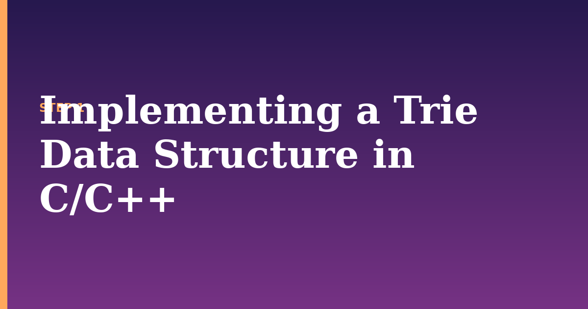 trie illustration for: Implementing a Trie Data Structure in C/C++