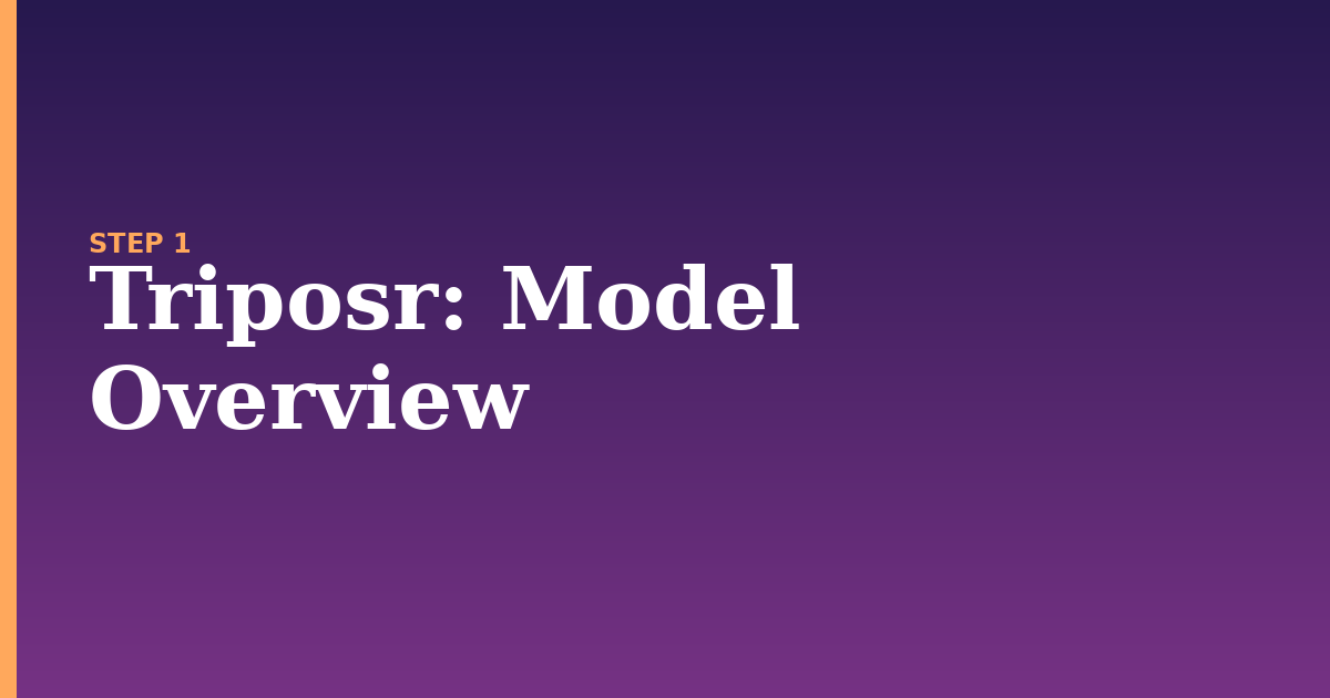 triposr illustration for: Model Overview