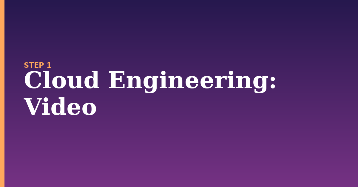 cloud engineering illustration for: Video