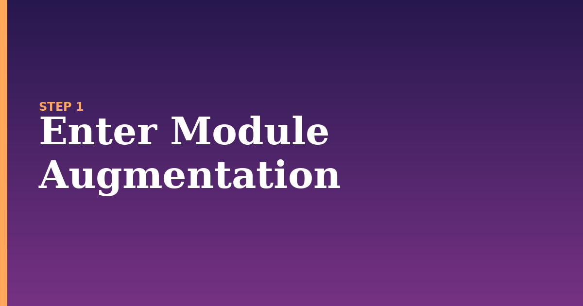 module illustration for: Enter Module Augmentation