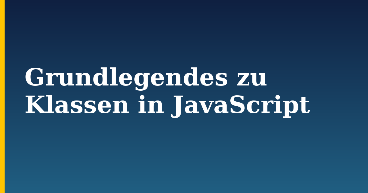 Grundlegendes zu Klassen in JavaScript — step-by-step Javascript tutorial on Progressive Robot