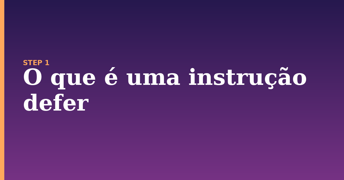 defer illustration for: O que é uma instrução defer