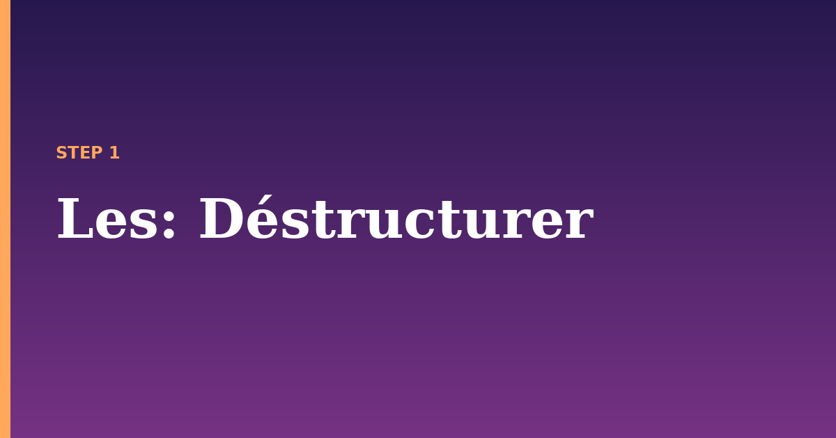 les illustration for: Déstructurer