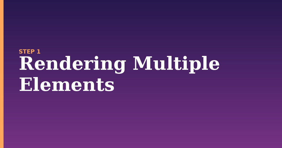 render illustration for: Rendering Multiple Elements