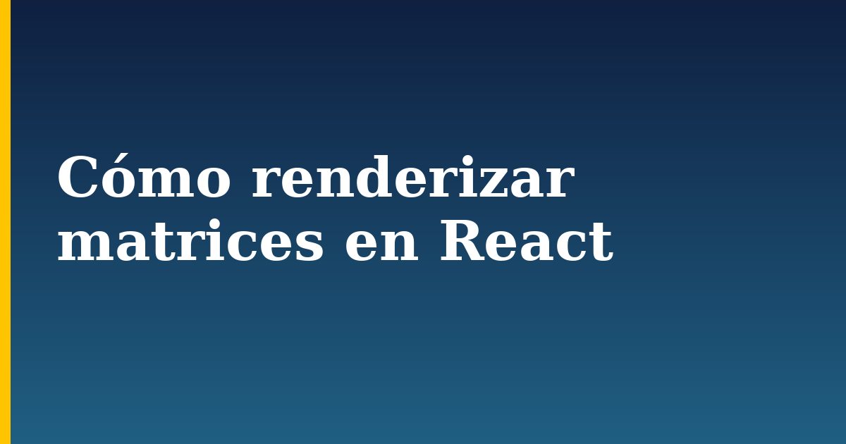 Cómo renderizar matrices en React — step-by-step Javascript tutorial on Progressive Robot