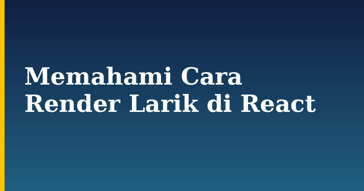 Memahami Cara Render Larik di React — step-by-step Javascript tutorial on Progressive Robot