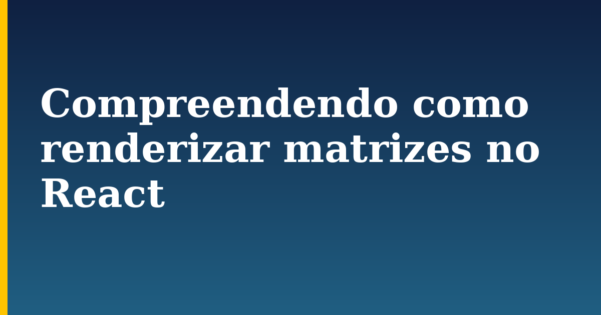 Compreendendo como renderizar matrizes no React — step-by-step Javascript tutorial on Progressive Robot