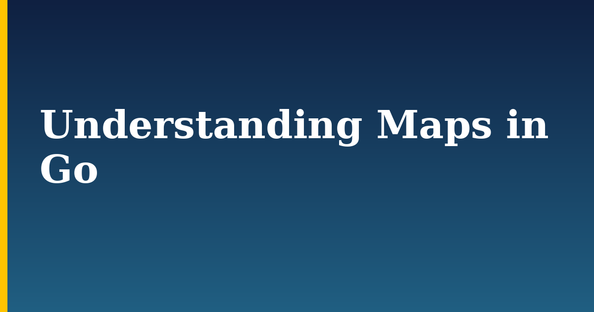 Understanding Maps in Go — step-by-step Programming tutorial on Progressive Robot