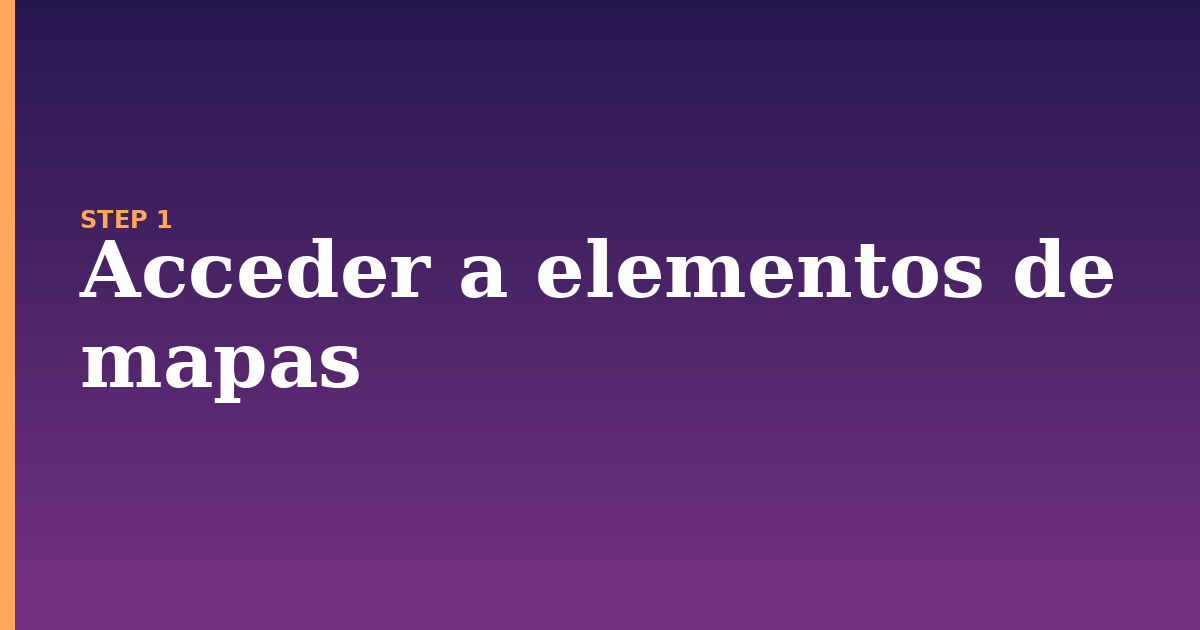 mapas illustration for: Acceder a elementos de mapas