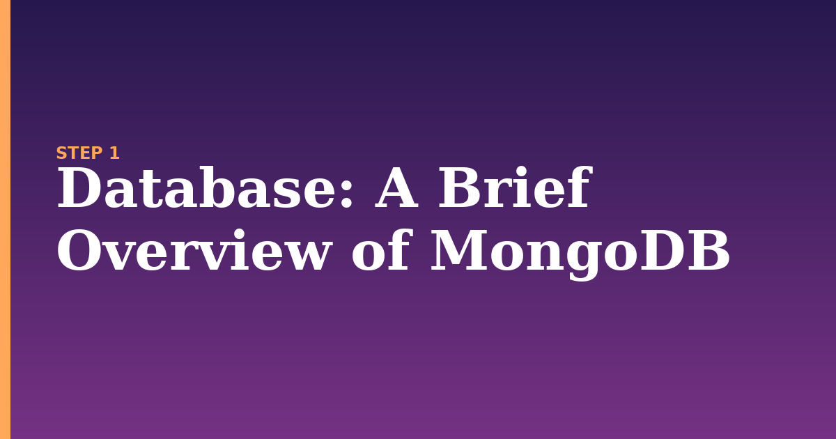database illustration for: A Brief Overview of MongoDB