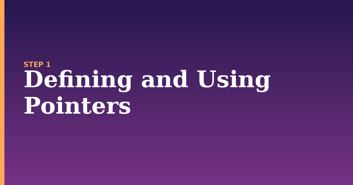pointers illustration for: Defining and Using Pointers
