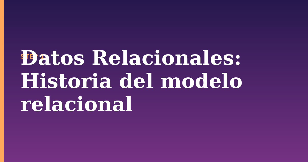 datos relacionales illustration for: Historia del modelo relacional