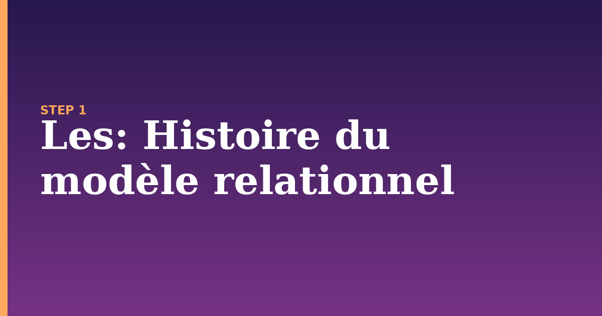 les illustration for: Histoire du modèle relationnel