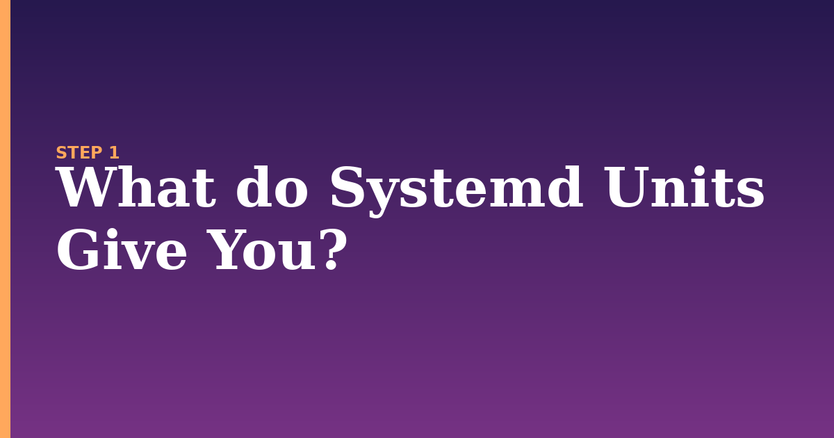 unit illustration for: What do Systemd Units Give You?