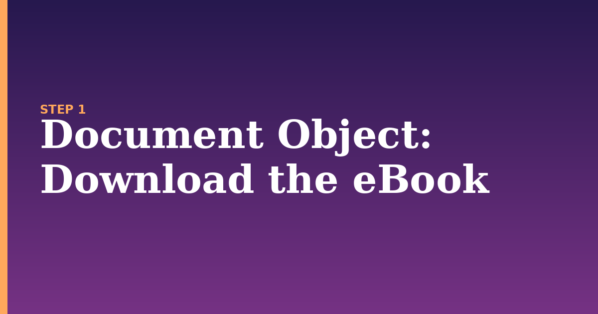 document object illustration for: Download the eBook