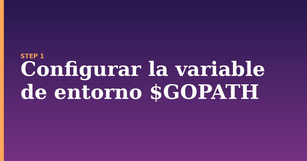 gopath illustration for: Configurar la variable de entorno $GOPATH