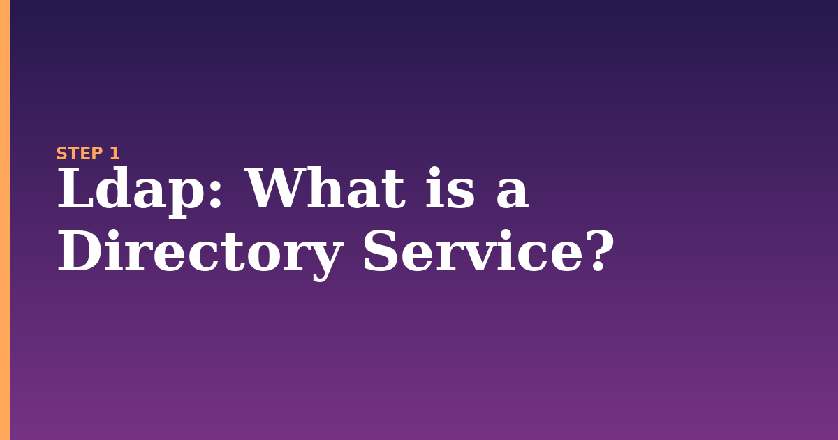 ldap illustration for: What is a Directory Service?