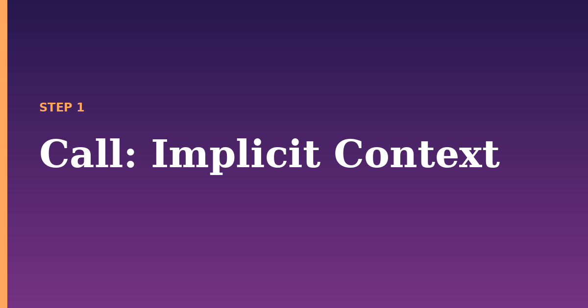 call illustration for: Implicit Context