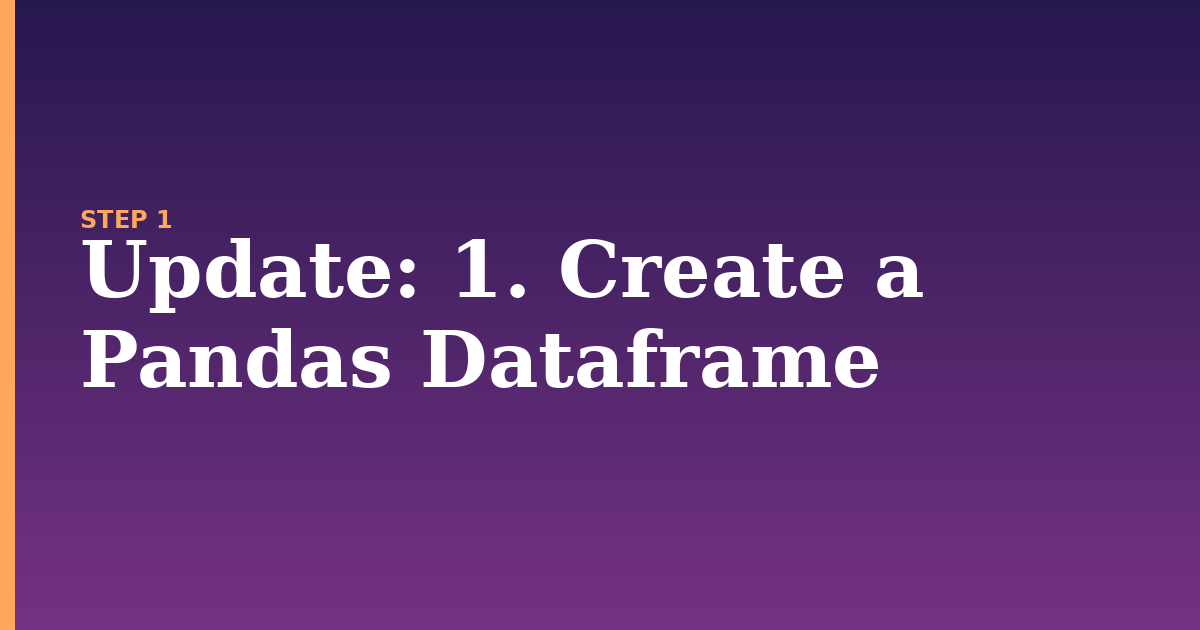 update illustration for: 1. Create a Pandas Dataframe