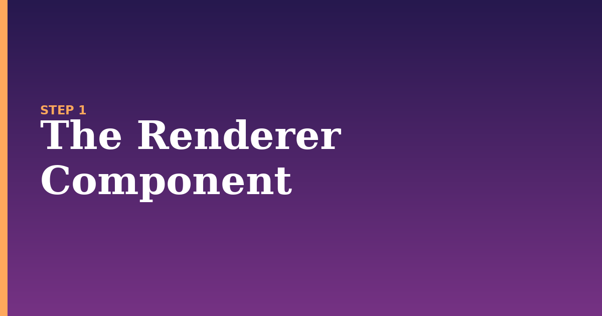 component illustration for: The Renderer Component