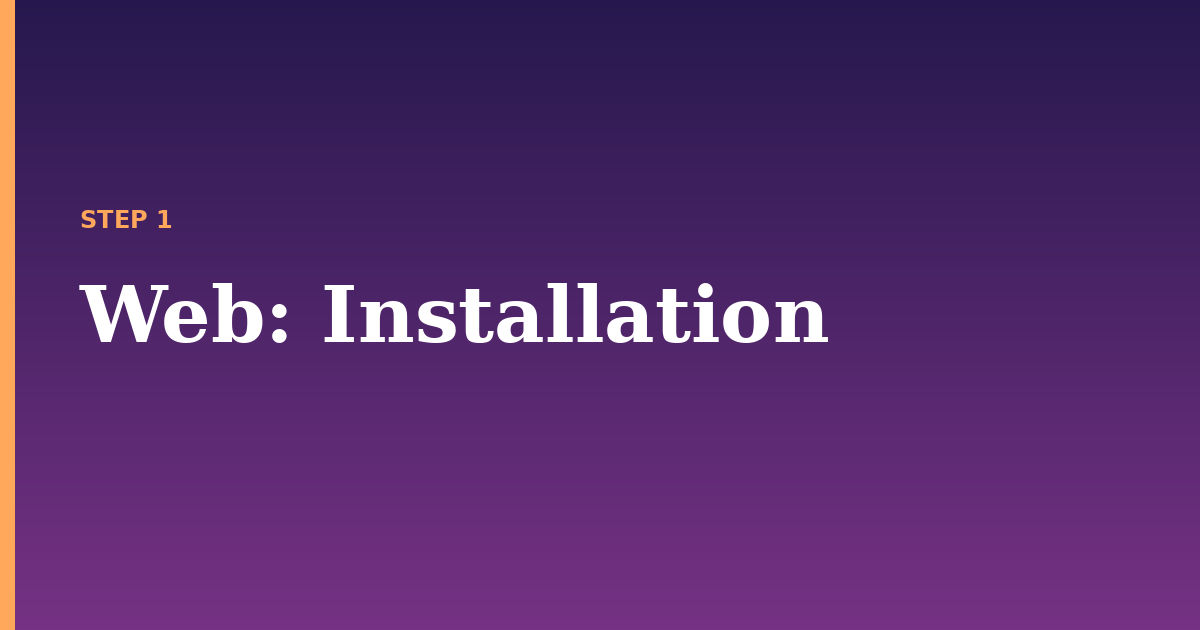 web illustration for: Installation
