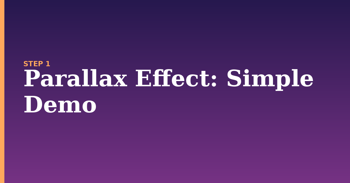 parallax effect illustration for: Simple Demo