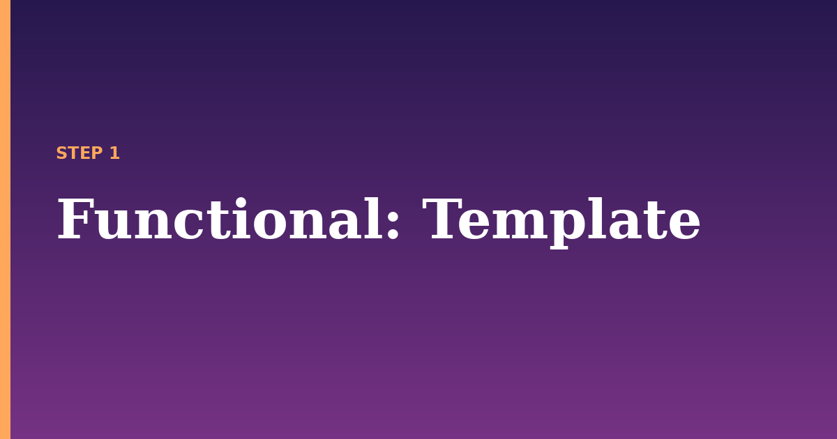 functional illustration for: Template