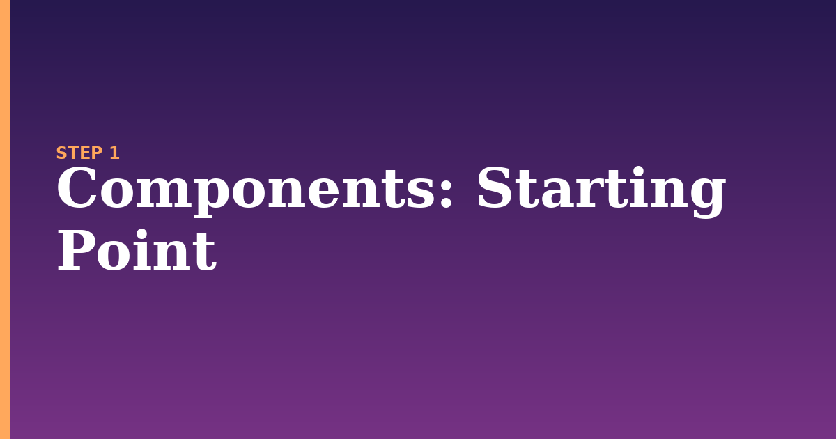 components illustration for: Starting Point