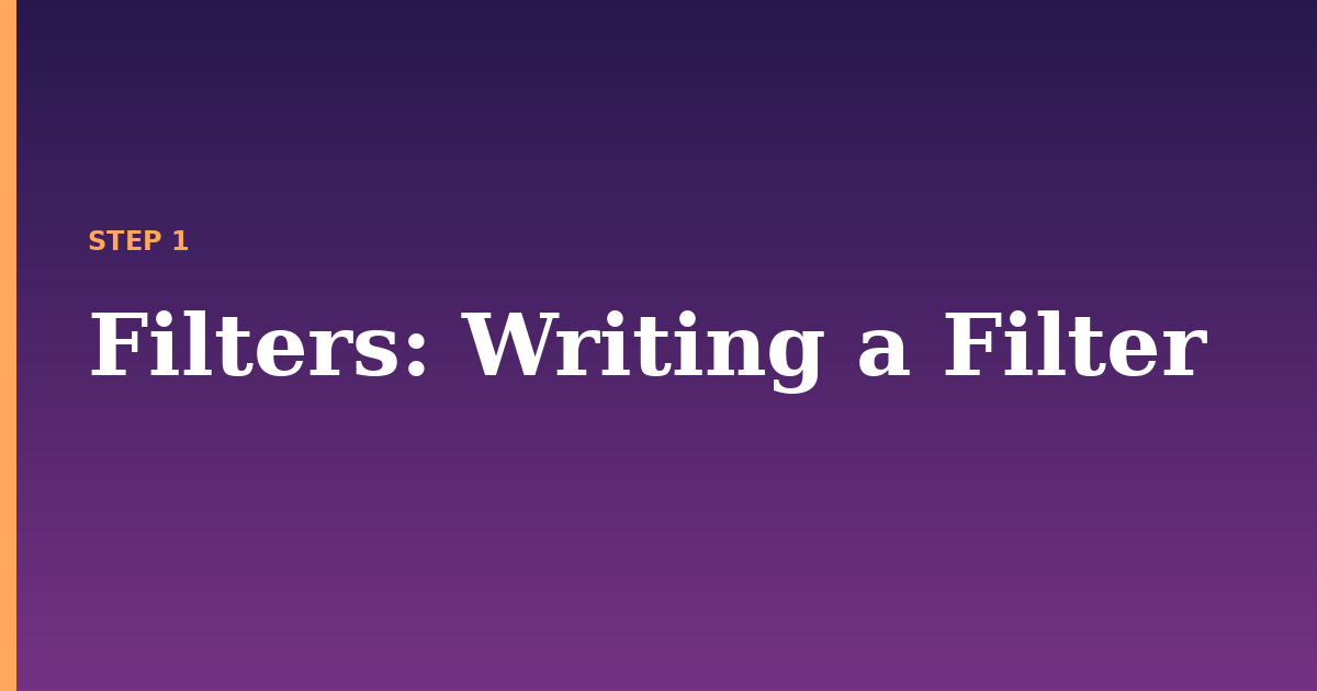 filters illustration for: Writing a Filter