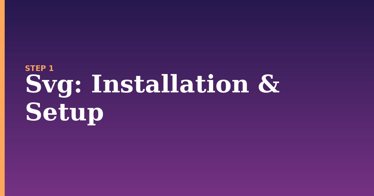 svg illustration for: Installation & Setup