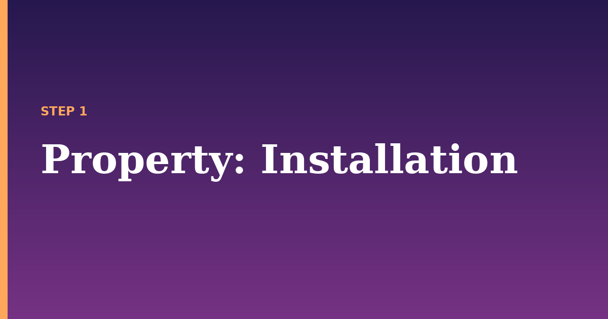 property illustration for: Installation